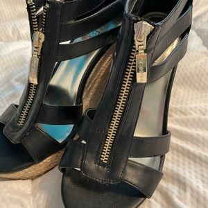 Guess Black Wedges Size 6